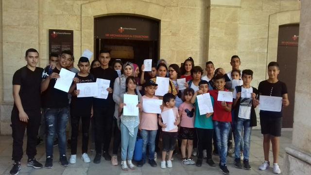 Jerusalem. With the summer camps at the Terra Sancta Museum