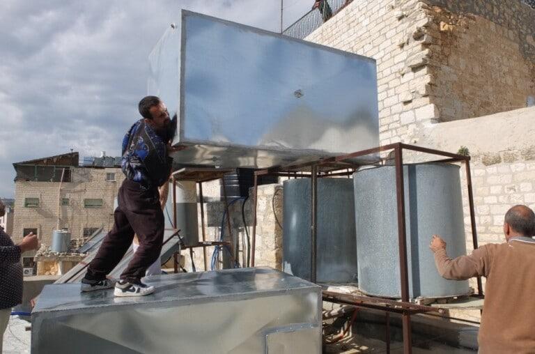 A water problem, and some concrete help in Bethlehem: new water tanks