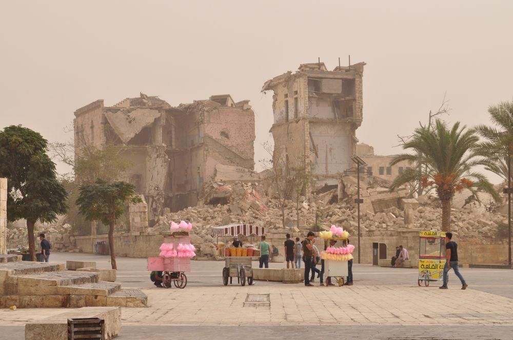 Cuento de un viaje a Siria. Última parada: Alepo entre el polvo y los escombros, pero un gran deseo de empezar de nuevo