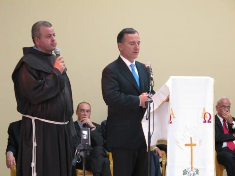 Frattini en la escuela de los franciscanos en Jericó