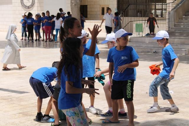 The smile of the children of Bethlehem in a summer camp