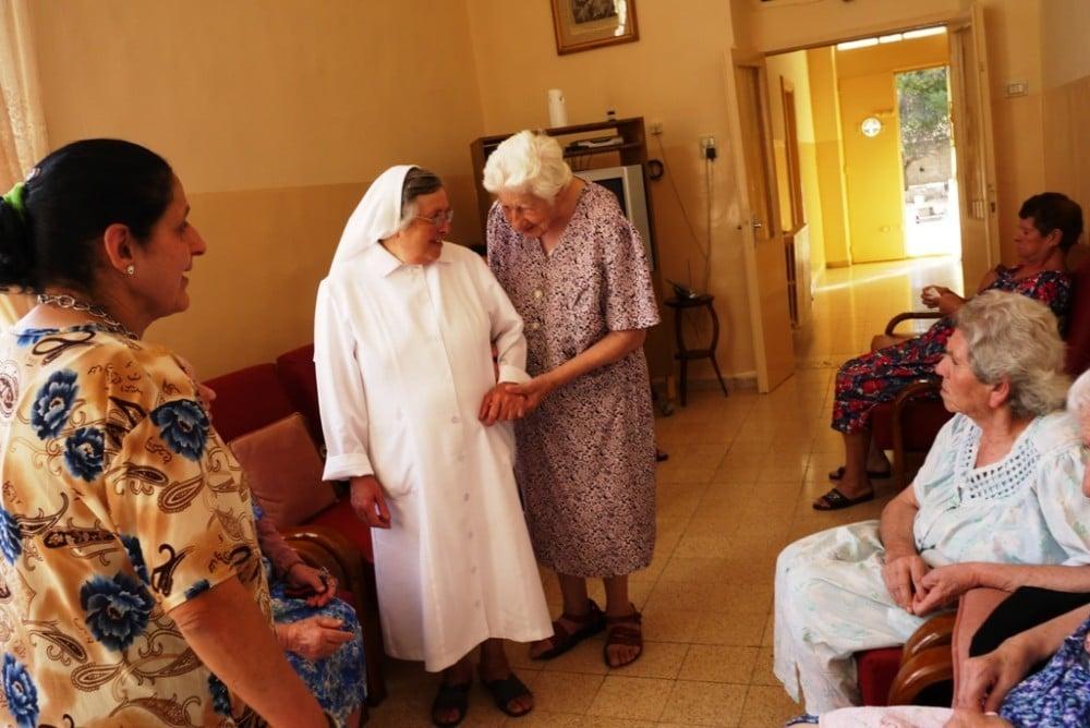 The elderly from the Antonian Charitable Society in Bethlehem also take part in the World Day of the Sick