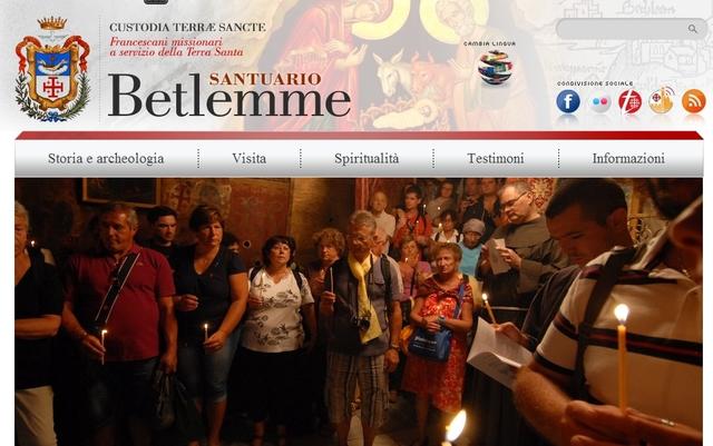 En ligne le nouveau site internet du Sanctuaire de la Nativité de Bethléem !