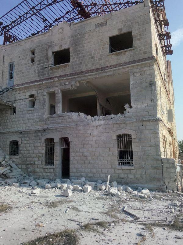 Un misil destruye el convento franciscano de la Custodia de Tierra Santa en Yacubíe, Siria