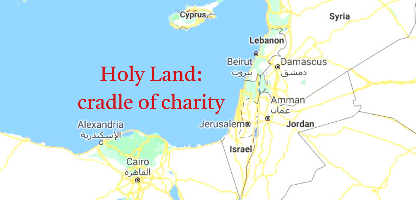 Charity in Holy Land Ibreviary