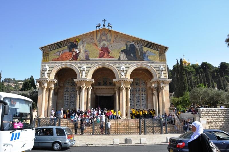The Church of Gethsemane can once again be seen in all its splendor