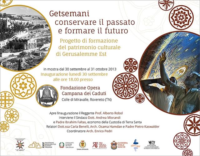 In mostra a Rovereto il progetto di restauro del Getsemani