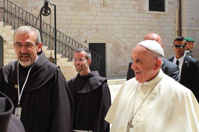 El Papa Francisco a los franciscanos de Tierra Santa: «Gracias por lo que están haciendo»