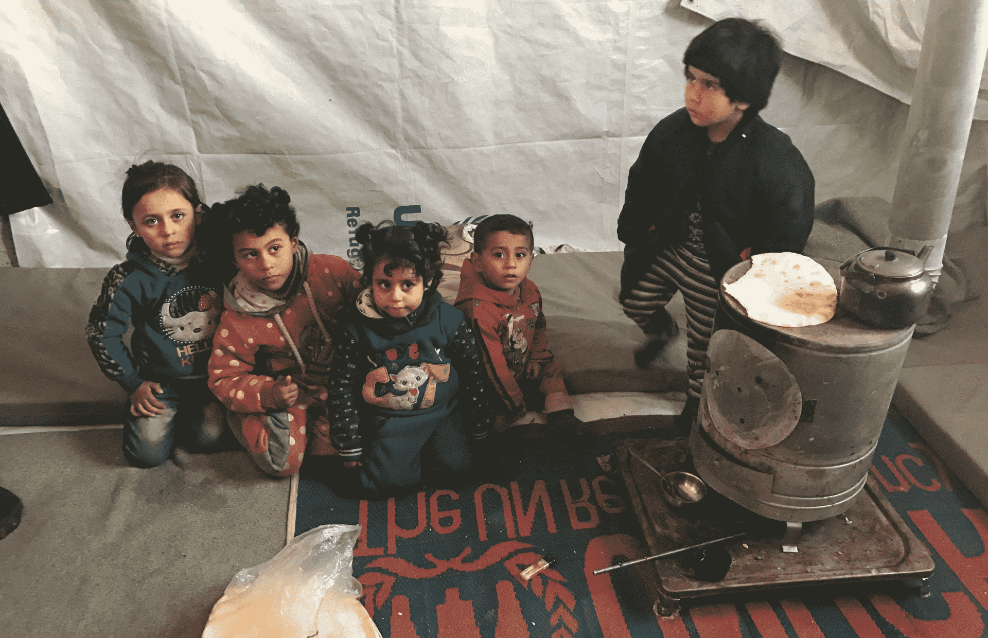 Siria, en el frío y las heladas sin calefacción