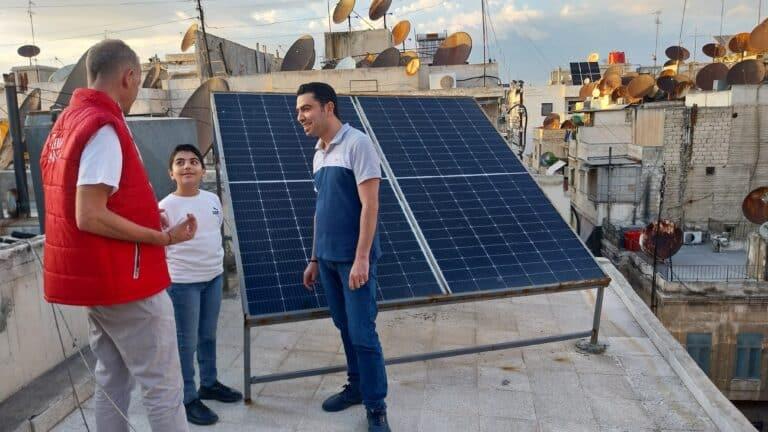 Rayos de luz en Siria