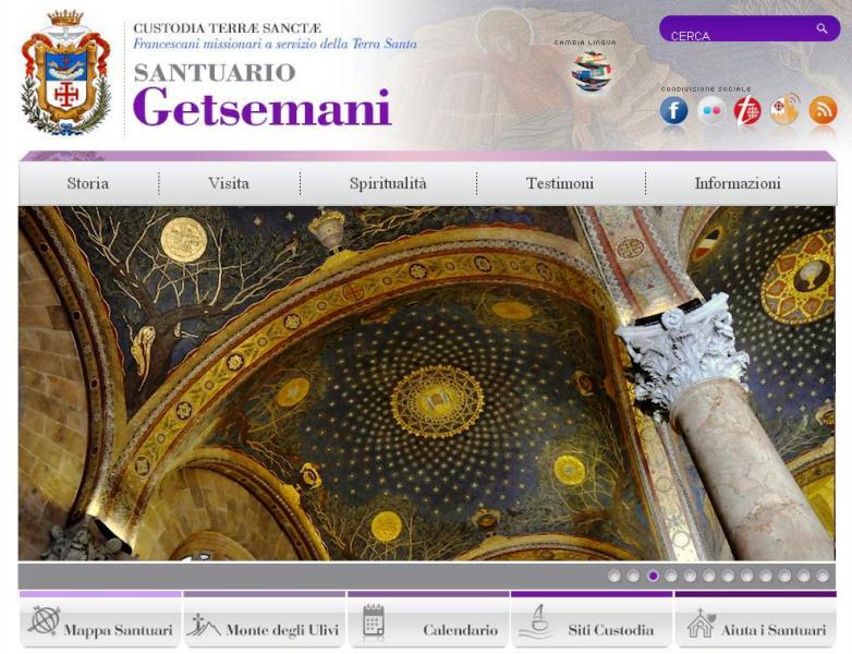 Le nouveau site internet de la Custodie de Terre Sainte, dédié à la Basilique du Gethsémani