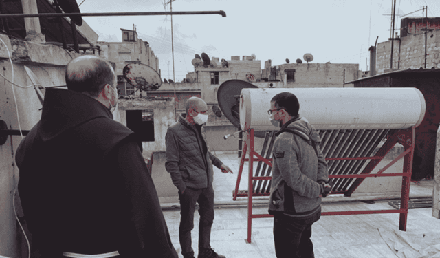 Syria, with no heating or electricity