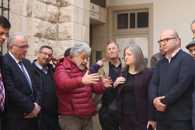 Betania. Il ministro del turismo e dell’antichità palestinese e il ministro di Gerusalemme in visita al progetto