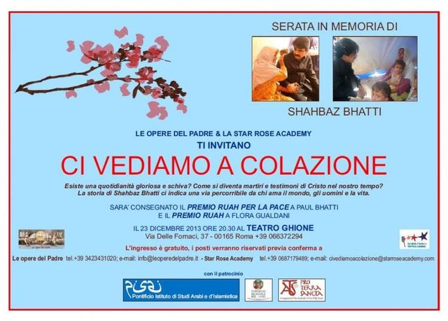 A Roma, con Claudia Koll per edificare la Città della Pace